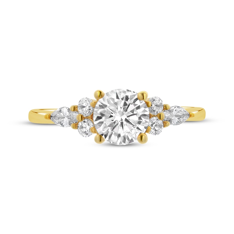 Main Image 3 of Adore Lab-Grown Diamonds Round-Cut Engagement Ring 1 ct tw 14K Yellow Gold