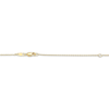 Thumbnail Image 4 of Emerald-Cut Lab-Created Emerald & White Lab-Created Sapphire Drop Necklace 24K Yellow Gold Vermeil Sterling Silver 18"