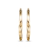 Thumbnail Image 2 of Wavy Hoop Earrings 24K Yellow Gold Vermeil Sterling Silver 40mm