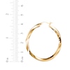 Thumbnail Image 4 of Wavy Hoop Earrings 24K Yellow Gold Vermeil Sterling Silver 40mm
