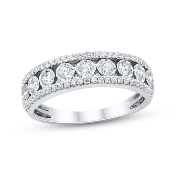Adore Round-Cut Diamond Anniversary Ring 1/2 ct tw 10K White Gold