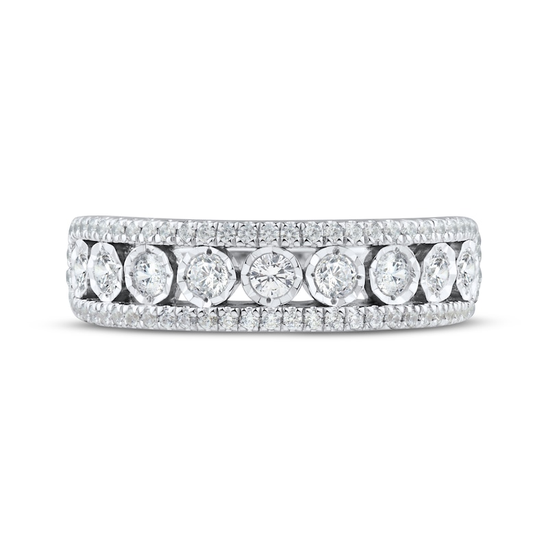 Main Image 3 of Adore Round-Cut Diamond Anniversary Ring 1/2 ct tw 10K White Gold