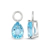 Thumbnail Image 3 of Pear-Shaped Swiss Blue Topaz Earring Charms Sterling Silver