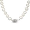 Thumbnail Image 3 of 6.5mm Freshwater Cultured Pearl Necklace Sterling Silver 18"