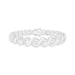 KAY Lab-Grown Diamonds S-Link Bracelet 5 ct tw 10K White Gold 7"