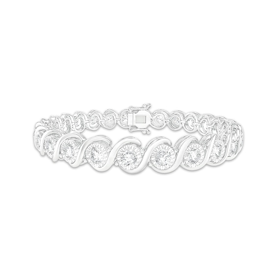 KAY Lab-Grown Diamonds S-Link Bracelet 5 ct tw 10K White Gold 7"