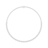 Thumbnail Image 1 of KAY Lab-Grown Diamonds Alternating Necklace 7 ct tw 10K White Gold 17"
