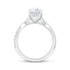 Thumbnail Image 2 of KAY Signature Collection Round-Cut Lab-Grown Diamond Engagement Ring 2 ct tw 14K White Gold