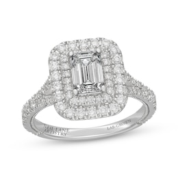 Neil Lane Artistry Heritage Emerald-Cut Lab-Grown Diamond Engagement Ring 1-7/8 ct tw 14K White Gold