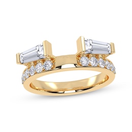 Adore Lab-Grown Diamonds Tapered Baguette-Cut Enhancer Ring 1 ct tw 14K Yellow Gold