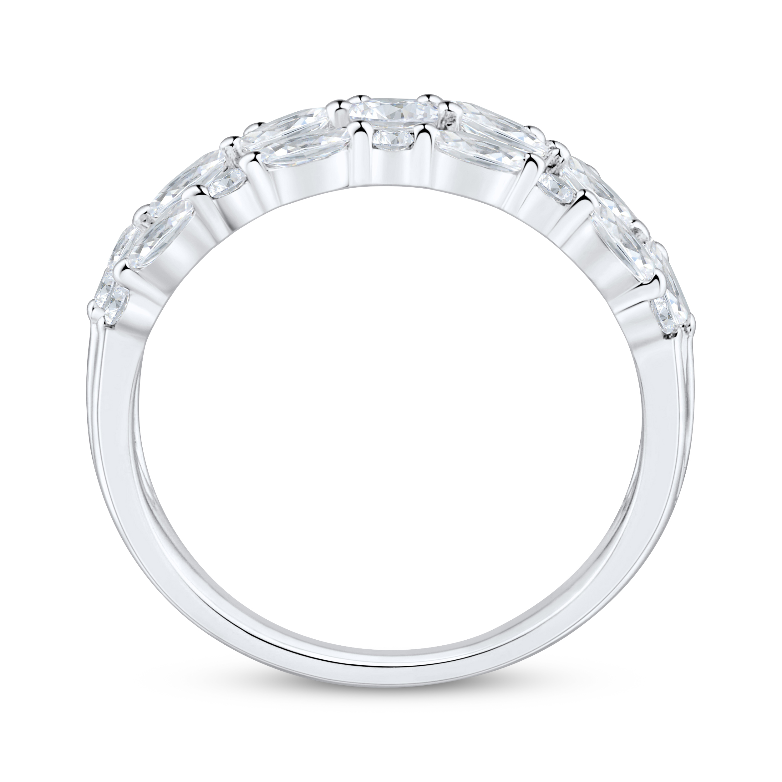 Thumbnail Image 2 of KAY Lab-Grown Diamonds Marquise & Round-Cut Ring 1 ct tw 14K White Gold