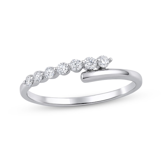 KAY Lab-Grown Diamonds Bypass Ring 1/5 ct tw 10K White Gold