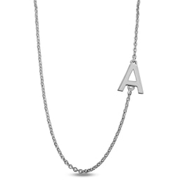 Sideways Initial Necklace (1 Initial)