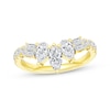 Thumbnail Image 1 of Adore Marquise, Pear, Baguette & Round-Cut Diamond Contour Anniversary Ring 1 ct tw 14K Yellow Gold