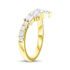 Thumbnail Image 2 of Adore Marquise, Pear, Baguette & Round-Cut Diamond Contour Anniversary Ring 1 ct tw 14K Yellow Gold