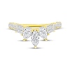 Thumbnail Image 4 of Adore Marquise, Pear, Baguette & Round-Cut Diamond Contour Anniversary Ring 1 ct tw 14K Yellow Gold