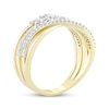 Thumbnail Image 2 of Diamond Three-Row Faux Stack Ring 1/4 ct tw 10K Yellow Gold