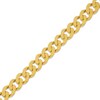 Thumbnail Image 2 of 9.6mm Flat Curb Chain Bracelet Solid 10K Yellow Gold 8.5"