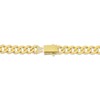 Thumbnail Image 3 of 9.6mm Flat Curb Chain Bracelet Solid 10K Yellow Gold 8.5"