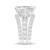 Thumbnail Image 2 of Memories Moments Magic Pear-Shaped Lab-Grown Diamond Three-Stone Bridal Set 9-3/4 ct tw 14K White Gold