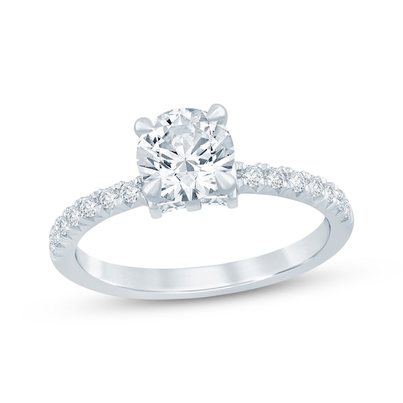 KAY Bow Collection Round-Cut Lab-Grown Diamond Engagement Ring 1-1/4 ct tw 14K White Gold
