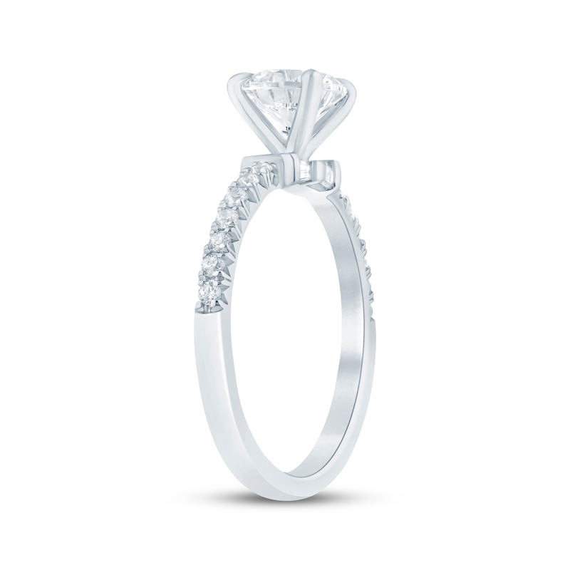 Main Image 2 of KAY Bow Collection Round-Cut Lab-Grown Diamond Engagement Ring 1-1/4 ct tw 14K White Gold