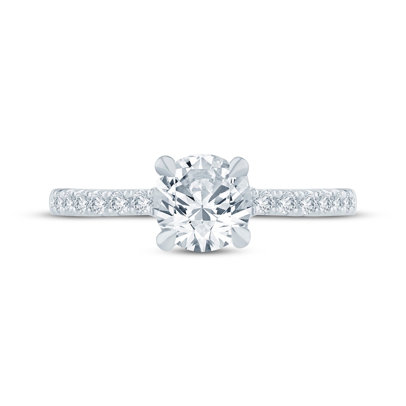 Main Image 4 of KAY Bow Collection Round-Cut Lab-Grown Diamond Engagement Ring 1-1/4 ct tw 14K White Gold