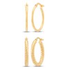 Thumbnail Image 1 of Hoop Earrings Gift Set 10K Yellow Gold