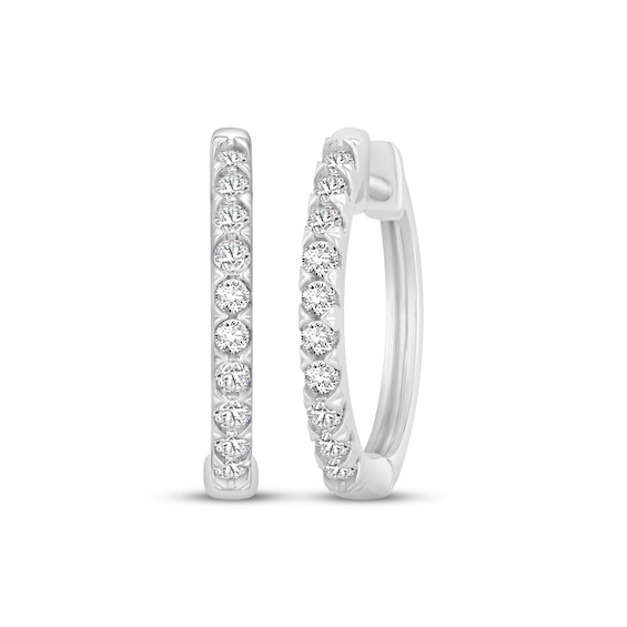 KAY Lab-Grown Diamonds Hoop Earrings 1/4 ct tw Sterling Silver
