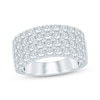 Thumbnail Image 1 of Lab-Grown Diamonds Multi-Row Anniversary Ring 2 ct tw 14K White Gold
