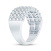 Thumbnail Image 2 of Lab-Grown Diamonds Multi-Row Anniversary Ring 2 ct tw 14K White Gold