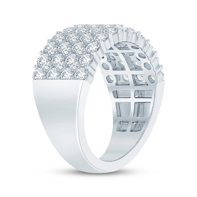 Main Image 2 of Lab-Grown Diamonds Multi-Row Anniversary Ring 2 ct tw 14K White Gold