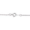 Thumbnail Image 4 of Lab-Created Opal & White Lab-Created Sapphire Cross Necklace Sterling Silver 18"