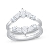 Thumbnail Image 1 of Adore Lab-Grown Diamonds Pear-Shaped & Round-Cut Contour Enhancer Ring 7/8 ct tw 14K White Gold