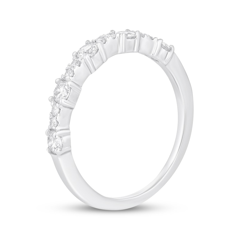 Main Image 2 of Adore Diamond Station Anniversary Ring 1/2 ct tw 14K White Gold