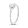 Thumbnail Image 2 of Adore Round-Cut Diamond Halo Engagement Ring 1/5 ct tw 10K White Gold