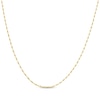 Thumbnail Image 1 of 1mm Twisted Box Chain Necklace Solid 14K Yellow Gold 18"