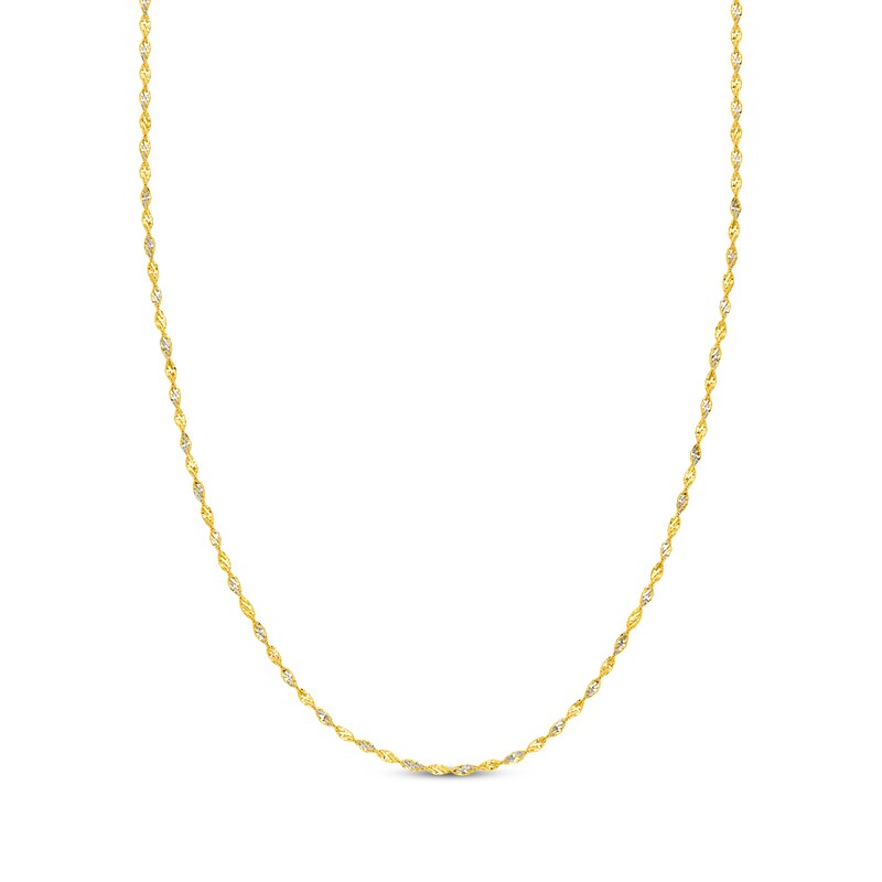 Main Image 1 of 2.1mm Dorica Chain Necklace Solid 14K Yellow Gold 18"
