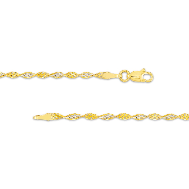 Main Image 3 of 2.1mm Dorica Chain Necklace Solid 14K Yellow Gold 18"