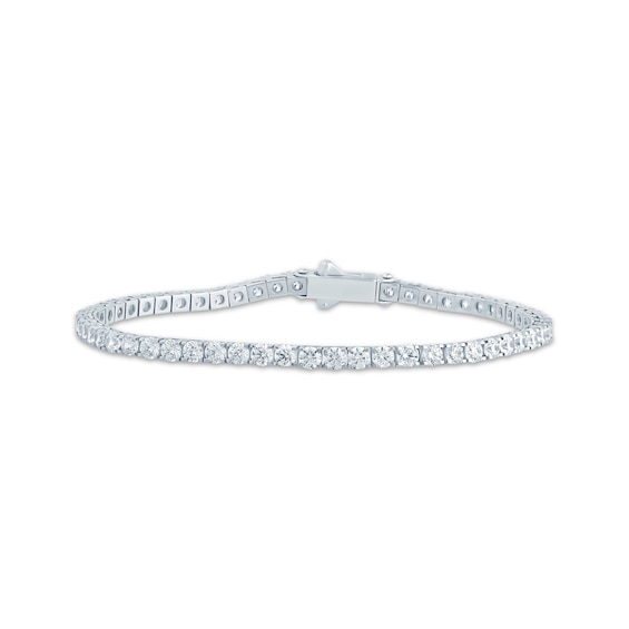 KAY Lab-Grown Diamonds Tennis Bracelet 5 ct tw 10K White Gold 7"