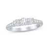 Thumbnail Image 1 of Adore Round-Cut Diamond Three-Stone Engagement Ring 3/4 ct tw 10K White Gold