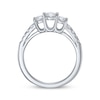 Thumbnail Image 3 of Adore Round-Cut Diamond Three-Stone Engagement Ring 3/4 ct tw 10K White Gold