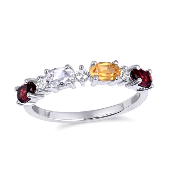 Oval-Cut Family Birthstone Ring