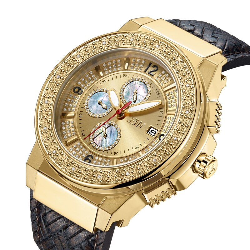 Men's JBW Saxon Chronograph Watch JB-6101L-E
