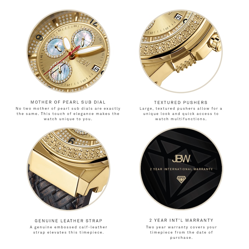 Men's JBW Saxon Chronograph Watch JB-6101L-E
