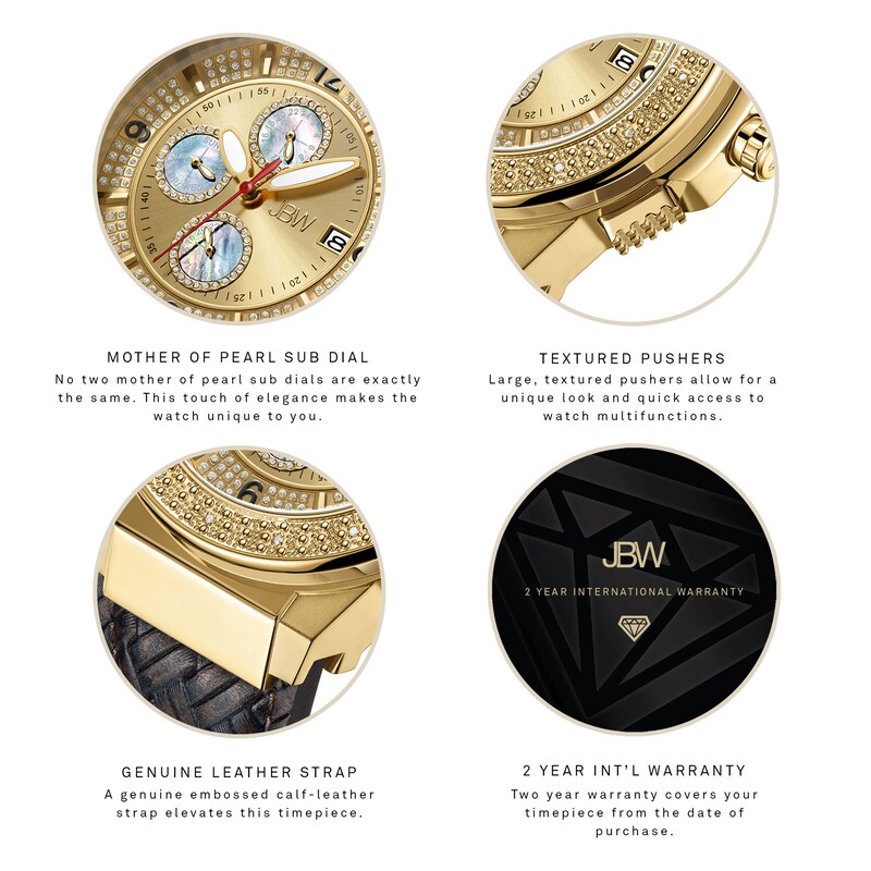 Men's JBW Saxon Chronograph Watch JB-6101L-E