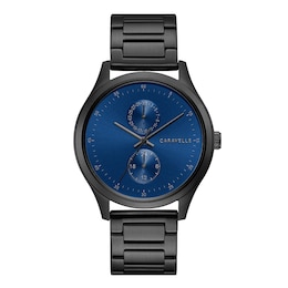 Caravelle by Bulova Modern Men's Black Stainless Steel Watch 45C116