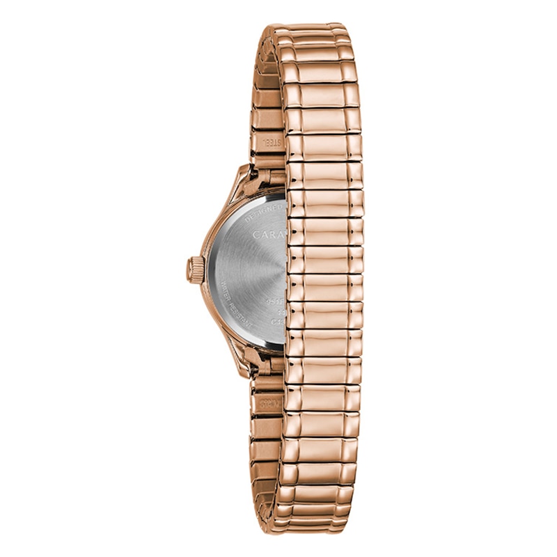 Caravelle by Bulova Traditional Women's Rose-Tone Stainless Steel Watch 44L254