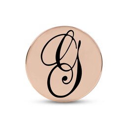 Smart Watch Charms by KAY Script G Initial 14K Rose Gold-Plated Sterling Silver
