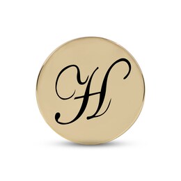 Smart Watch Charms by KAY Script H Initial 14K Yellow Gold-Plated Sterling Silver